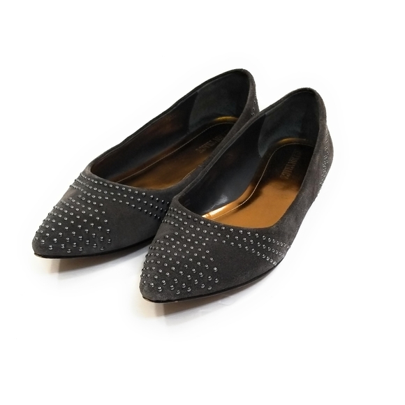 ELLEN TRACY Maddy Suede Studded Flats Size 8.5 - Picture 7 of 11